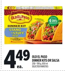 Metro OLD EL PASO DINNER KITS OR SALSA offer