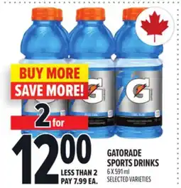 Metro GATORADE SPORTS DRINKS offer