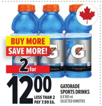 Metro GATORADE SPORTS DRINKS offer