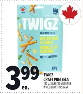 Metro TWIGZ CRAFT PRETZELS offer