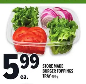 Metro STORE MADE BURGER TOPPINGS TRAY offer