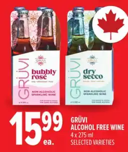 Metro GRÜVI ALCOHOL FREE WINE offer