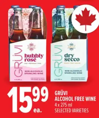 Metro GRÜVI ALCOHOL FREE WINE offer