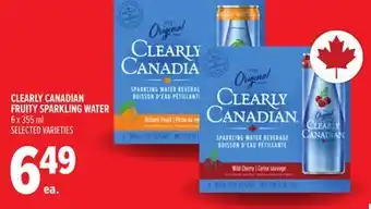 Metro CLEARLY CANADIAN FRUITY SPARKLING WATER offer