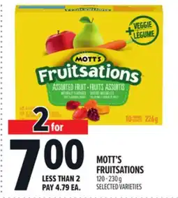 Metro MOTT'S FRUITSATIONS offer