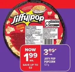 Metro JIFFY POP POPCORN offer