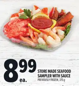 Metro STORE MADE SEAFOOD SAMPLER WITH SAUCE offer