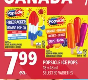 Metro POPSICLE ICE POPS offer