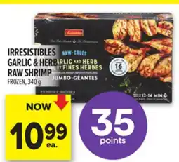 Metro IRRESISTIBLES GARLIC & HERB RAW SHRIMP offer