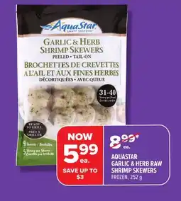 Metro AQUASTAR GARLIC & HERB RAW SHRIMP SKEWERS offer