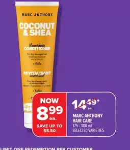 Metro MARC ANTHONY HAIR CARE offer