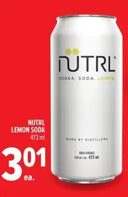 Metro NUTRL LEMON SODA offer