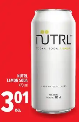 Metro NUTRL LEMON SODA offer
