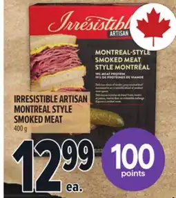 Metro IRRESISTIBLE ARTISAN MONTREAL STYLE SMOKED MEAT offer