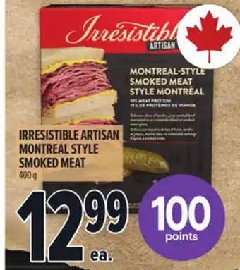 Metro IRRESISTIBLE ARTISAN MONTREAL STYLE SMOKED MEAT offer