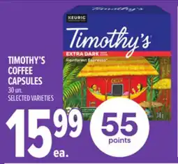Metro TIMOTHY'S COFFEE CAPSULES offer