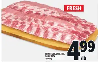 Metro FRESH PORK BACK RIBS VALUE PACK offer