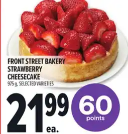 Metro FRONT STREET BAKERY STRAWBERRY CHEESECAKE offer
