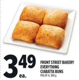 Metro FRONT STREET BAKERY EVERYTHING CIABATTA BUNS offer