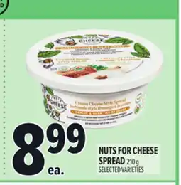 Metro NUTS FOR CHEESE SPREAD offer