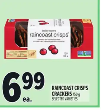 Metro RAINCOAST CRISPS CRACKERS offer