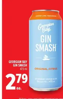 Metro GEORGIAN BAY GIN SMASH offer