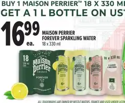 Metro MAISON PERRIER FOREVER SPARKLING WATER offer