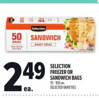 Metro SELECTION FREEZER OR SANDWICH BAGS offer