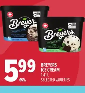 Metro BREYERS ICE CREAM offer
