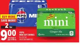 Metro PEPSI MINI SOFT DRINKS offer