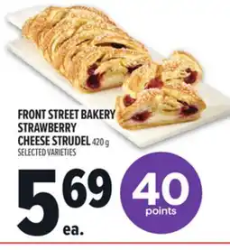 Metro FRONT STREET BAKERY STRAWBERRY CHEESE STRUDEL offer