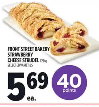 Metro FRONT STREET BAKERY STRAWBERRY CHEESE STRUDEL offer
