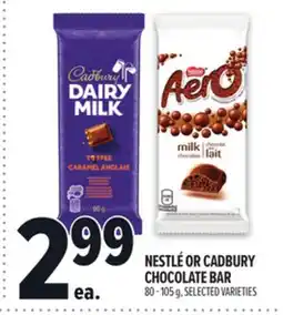 Metro NESTLÉ OR CADBURY CHOCOLATE BAR offer