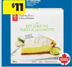 Real Canadian Superstore PC CREAM PIES, 730 G offer