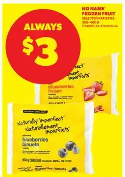 Real Canadian Superstore NO NAME FROZEN FRUIT, 300-400 G offer