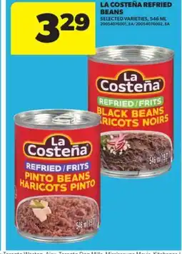 Real Canadian Superstore LA COSTEÑA REFRIED BEANS, 546 ML offer