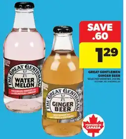 Real Canadian Superstore GREAT GENTLEMEN GINGER BEER, 250 ML offer