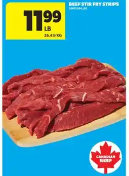 Real Canadian Superstore BEEF STIR FRY STRIPS offer