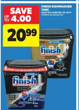 Real Canadian Superstore FINISH DISHWASHER TABS, 60-105' S offer