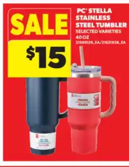 Real Canadian Superstore PC STELLA STAINLESS STEEL TUMBLER, 40 OZ offer