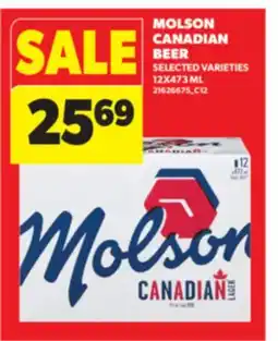 Real Canadian Superstore MOLSON CANADIAN BEER, 12X473 ML offer