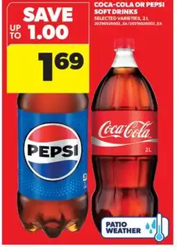 Real Canadian Superstore COCA-COLA OR PEPSI SOFT DRINKS, 2 L offer