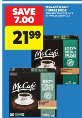 Real Canadian Superstore MCCAFE K-CUP COFFEE PODS, 30' S offer