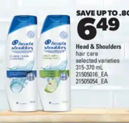 Real Canadian Superstore HEAD & SHOULDERS HAIR CARE, 315-370 ML offer