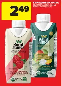 Real Canadian Superstore SAINT JAMES ICED TEA, 500 ML offer