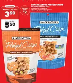 Real Canadian Superstore SNACK FACTORY PRETZEL CRISPS, 200 G offer