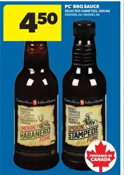 Real Canadian Superstore PC BBQ SAUCE, 500 ML offer