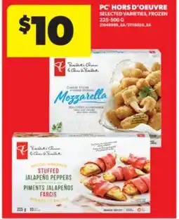 Real Canadian Superstore PC HORS D'OEUVRE, 225-500 G offer