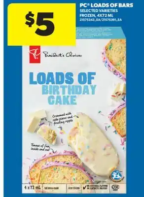 Real Canadian Superstore PC LOADS OF BARS, 4X72 ML offer