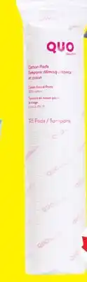 Real Canadian Superstore QUO BEAUTY COTTON PADS, 125'S offer